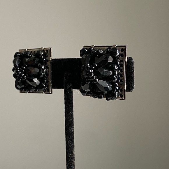 Black Bead Signed Shoe Clips - Picture 10 of 11